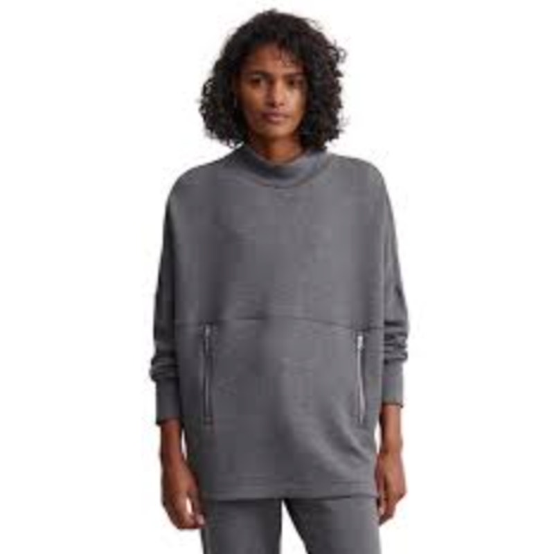 Varley Bay Sweatshirt Lightweight Doubleface Womens Xl Gray